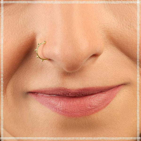 Gold Nose Hoop, Nose Hoop, Endless Nose Ring, Solid 14k Gold Nostril Hoop,  Seamless Gold Nose Ring, Plain Nose Ring Pure Real Gold Nose Ring - Etsy