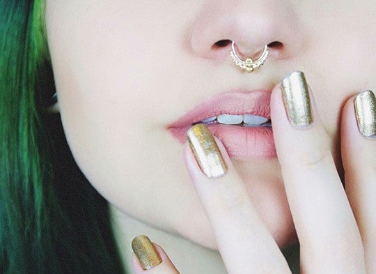 Indian Nose Ring, Gold Nose Ring, Nose Hoop, Solid Gold Nose Ring, Delicate Nose  Ring, 14k Gold Nose Hoop - Etsy